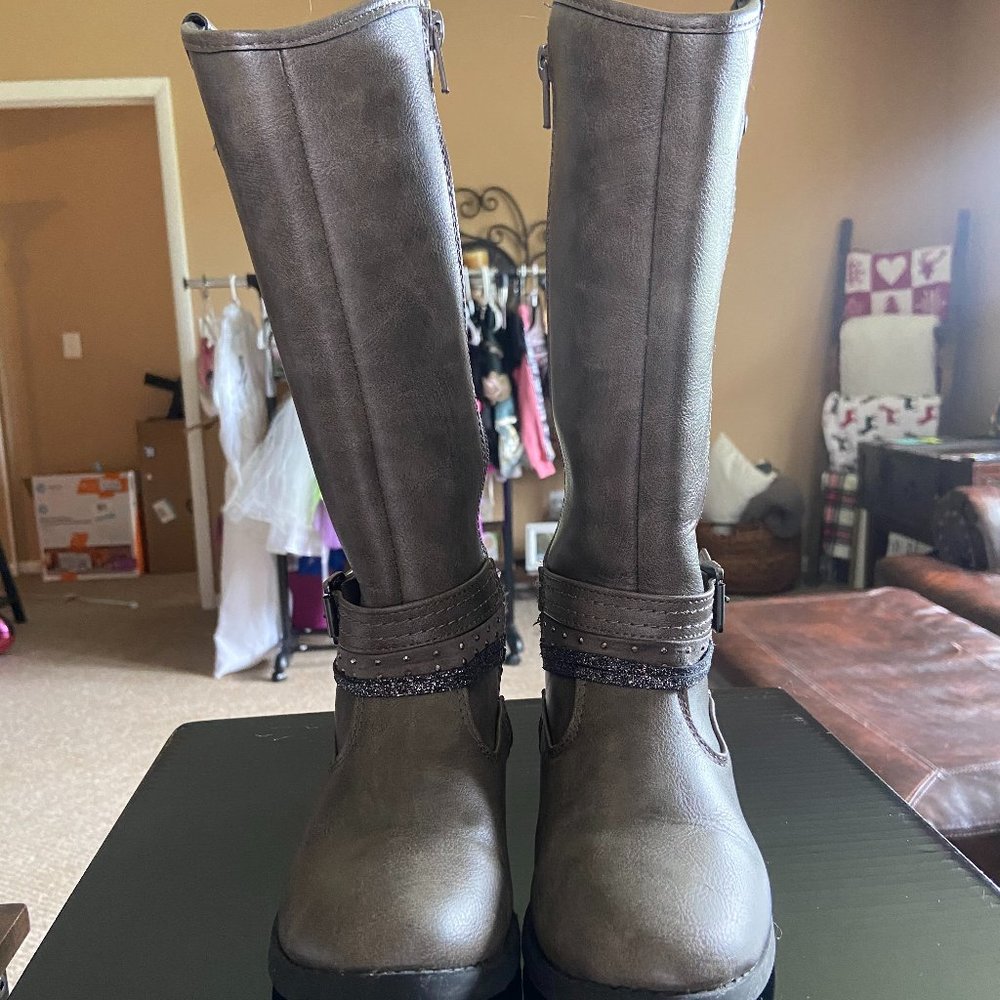 Taupe Riding Boots